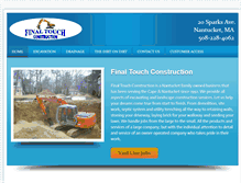 Tablet Screenshot of finaltouchconstruction.com